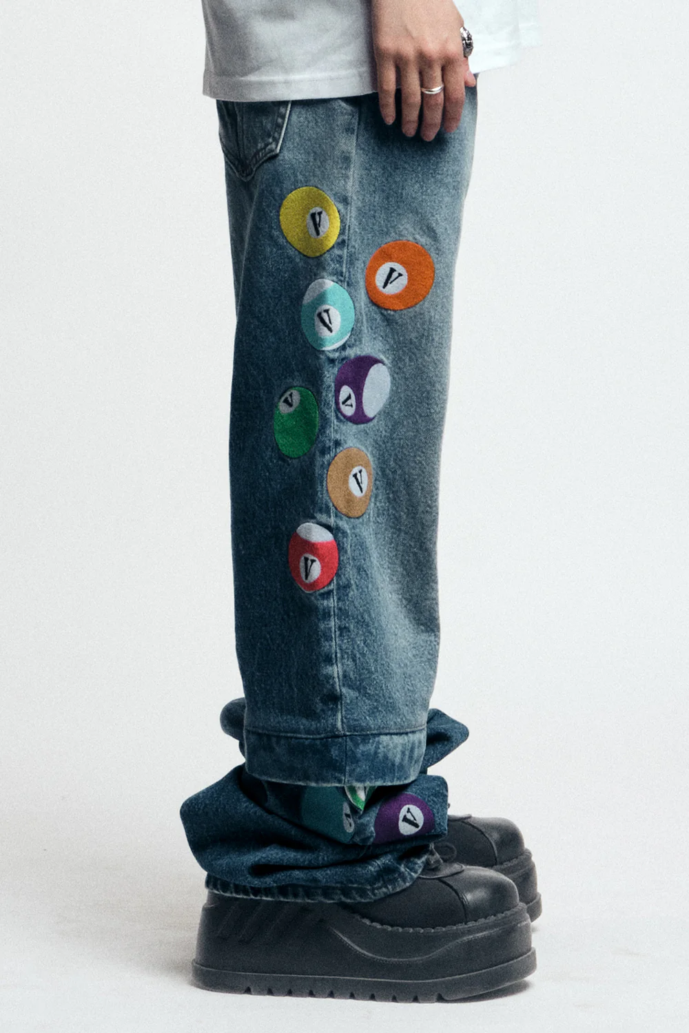 8 BVLL SKATER JEANS/SHORTS with “V” BALL KEYCHAIN - Image 13