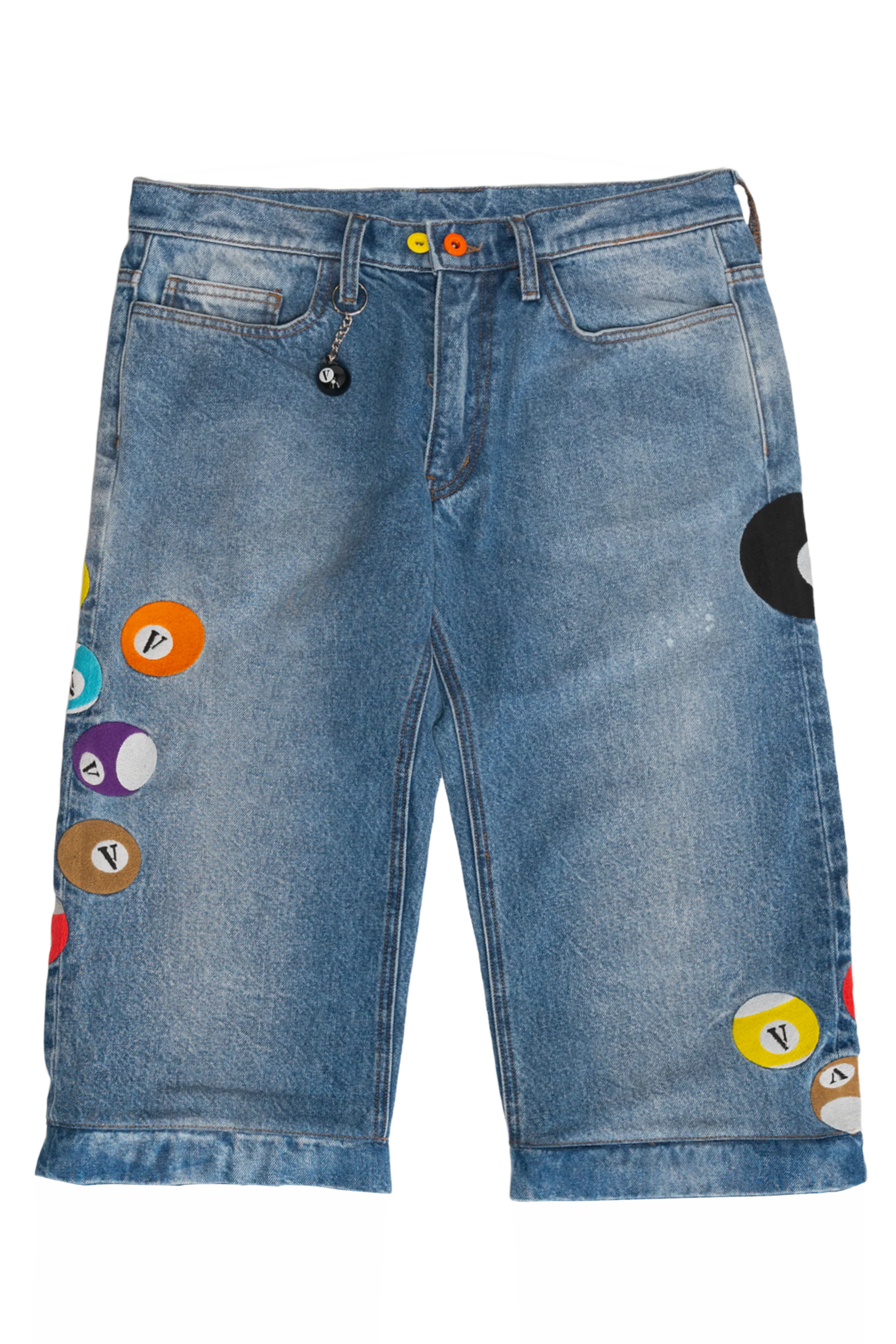 8 BVLL SKATER JEANS/SHORTS with “V” BALL KEYCHAIN - Image 3