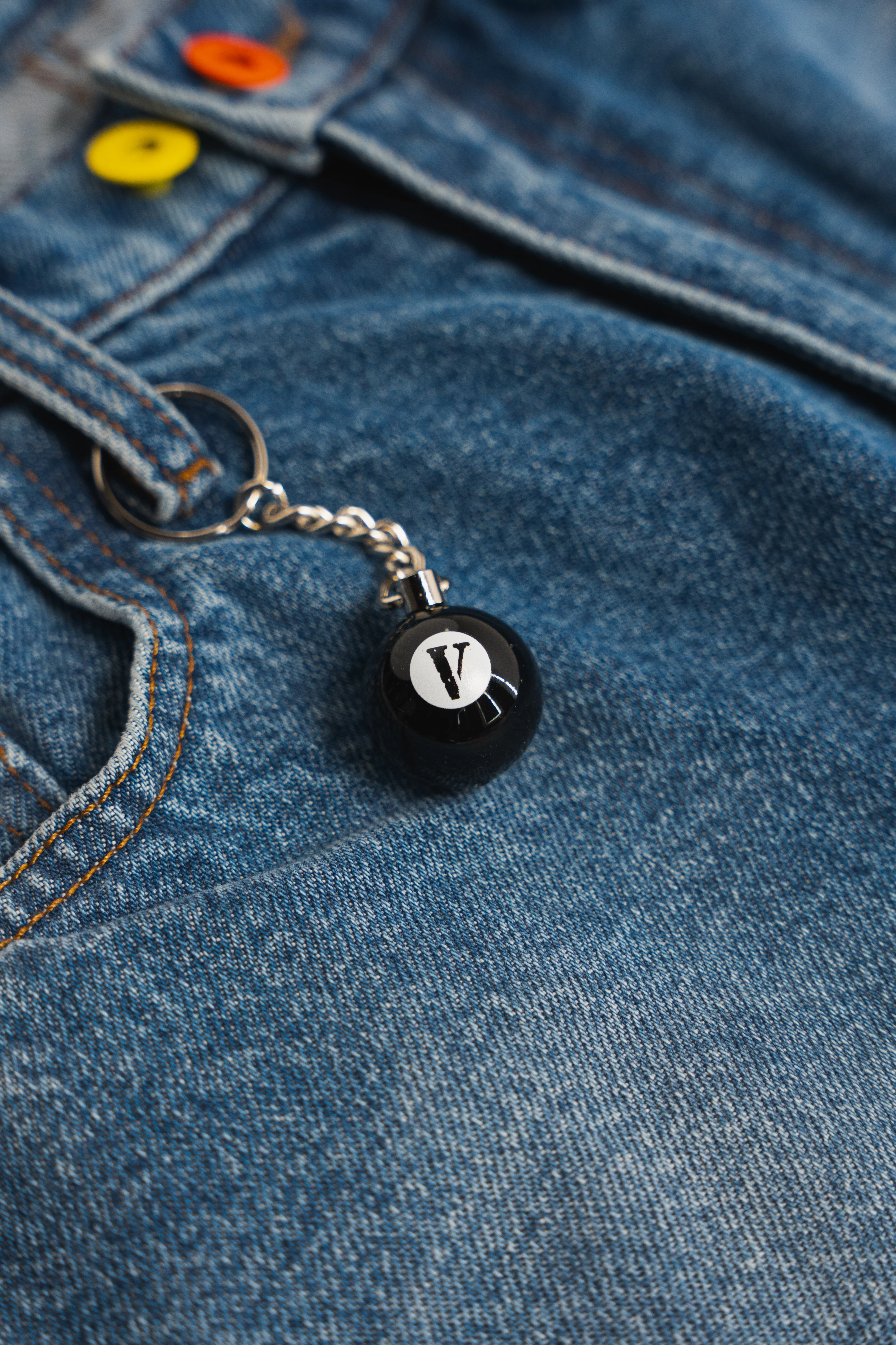 8 BVLL SKATER JEANS/SHORTS with “V” BALL KEYCHAIN - Image 6