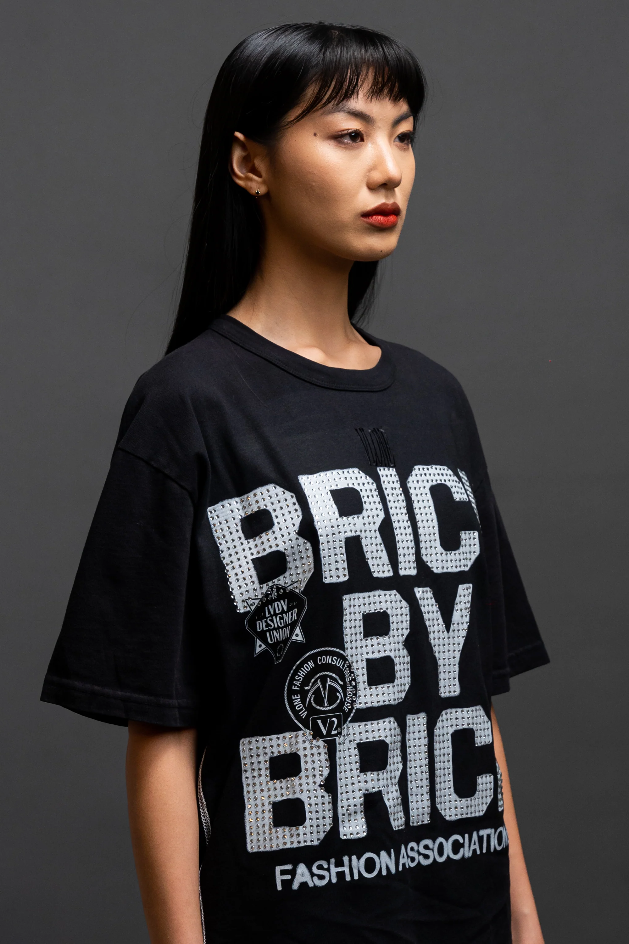 BBB Association S/S T-Shirt In Rhinestone - Image 7