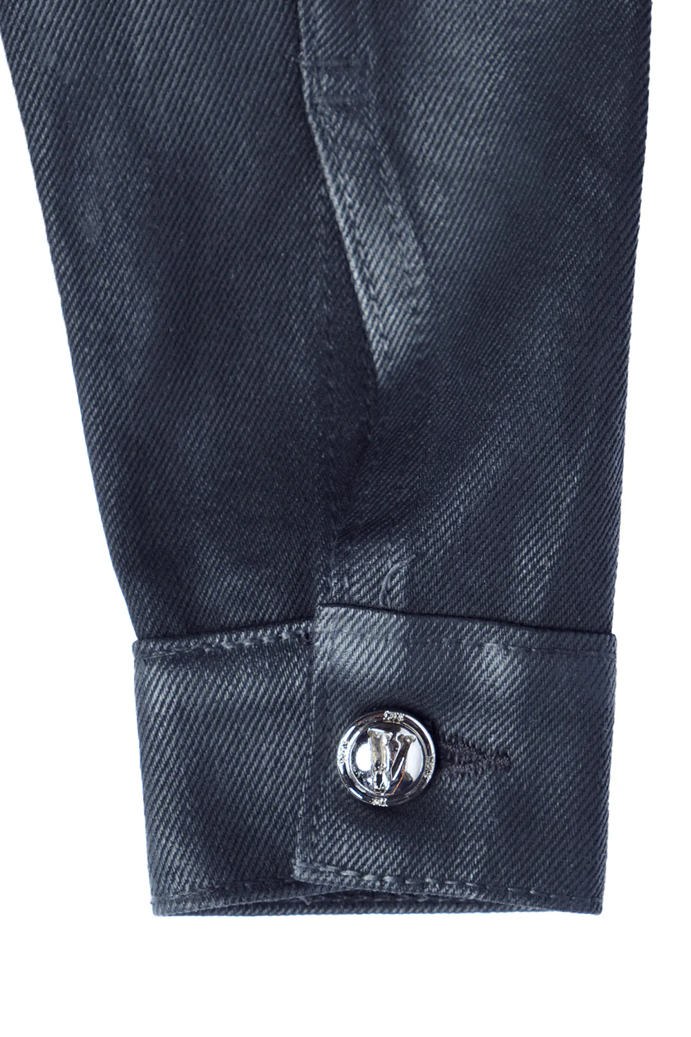 TAR WAXED DENIM JACKET (Black) - Image 3