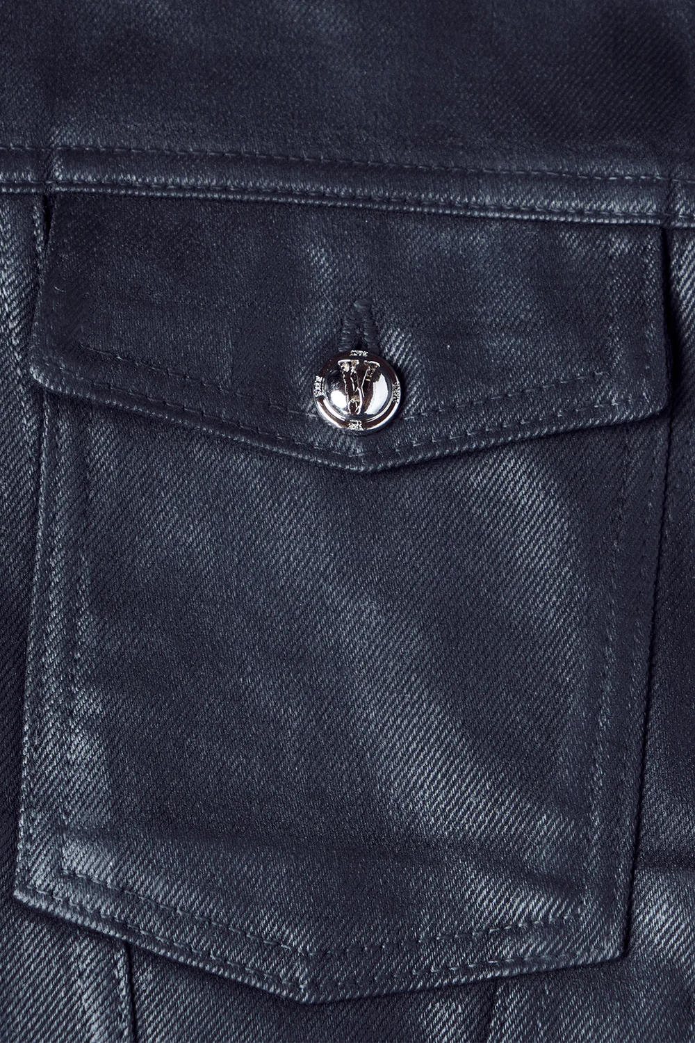 TAR WAXED DENIM JACKET (Black) - Image 7