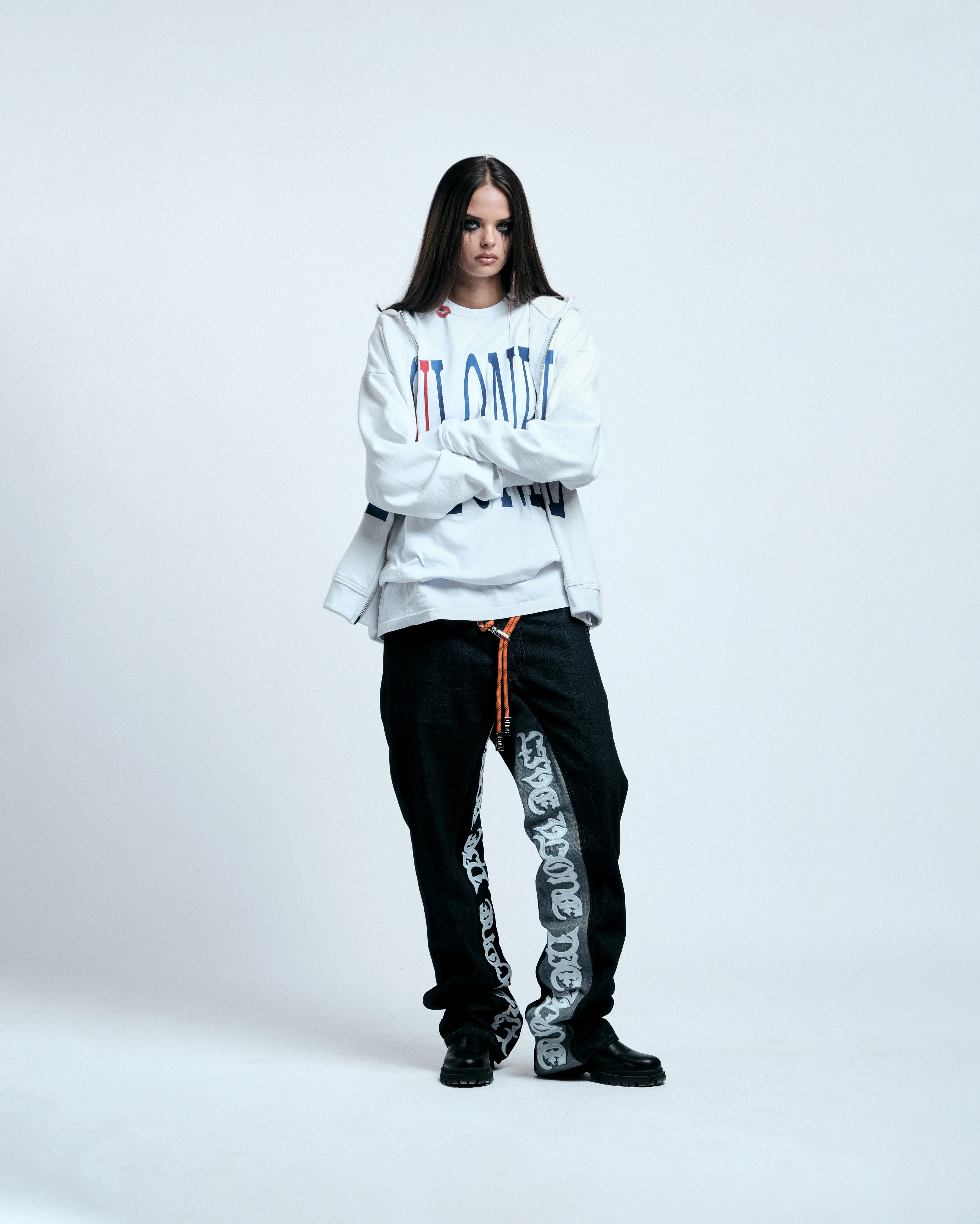 RED LIPSTICK OG EMBROIDERED ZIP-UP HOODIE - Image 11