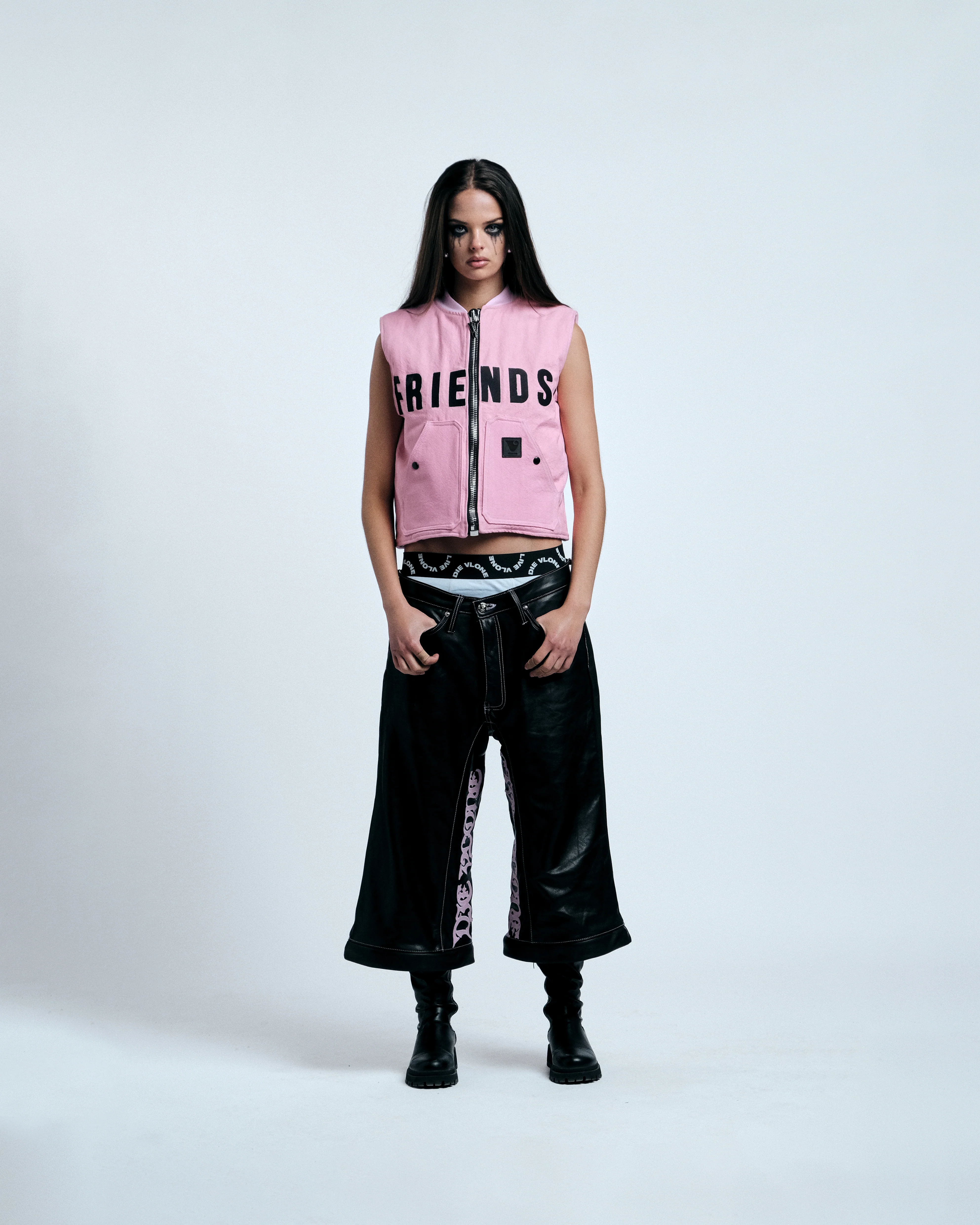 KISSING PINK VEST CROP-TOP - Image 10