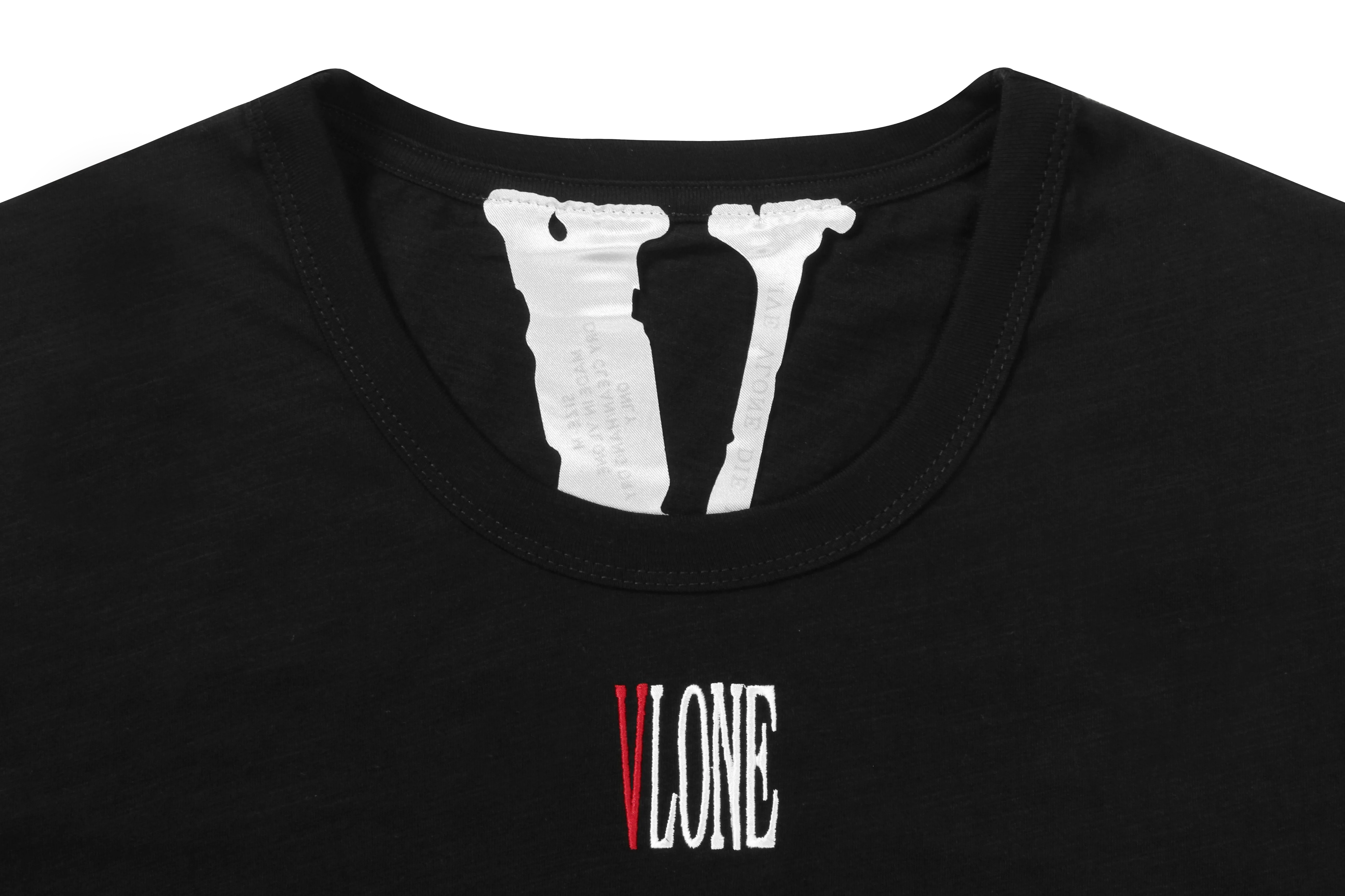 OG STAPLE EMBRODIERIED UNDERSHIRT (BLACK RED) - Image 3