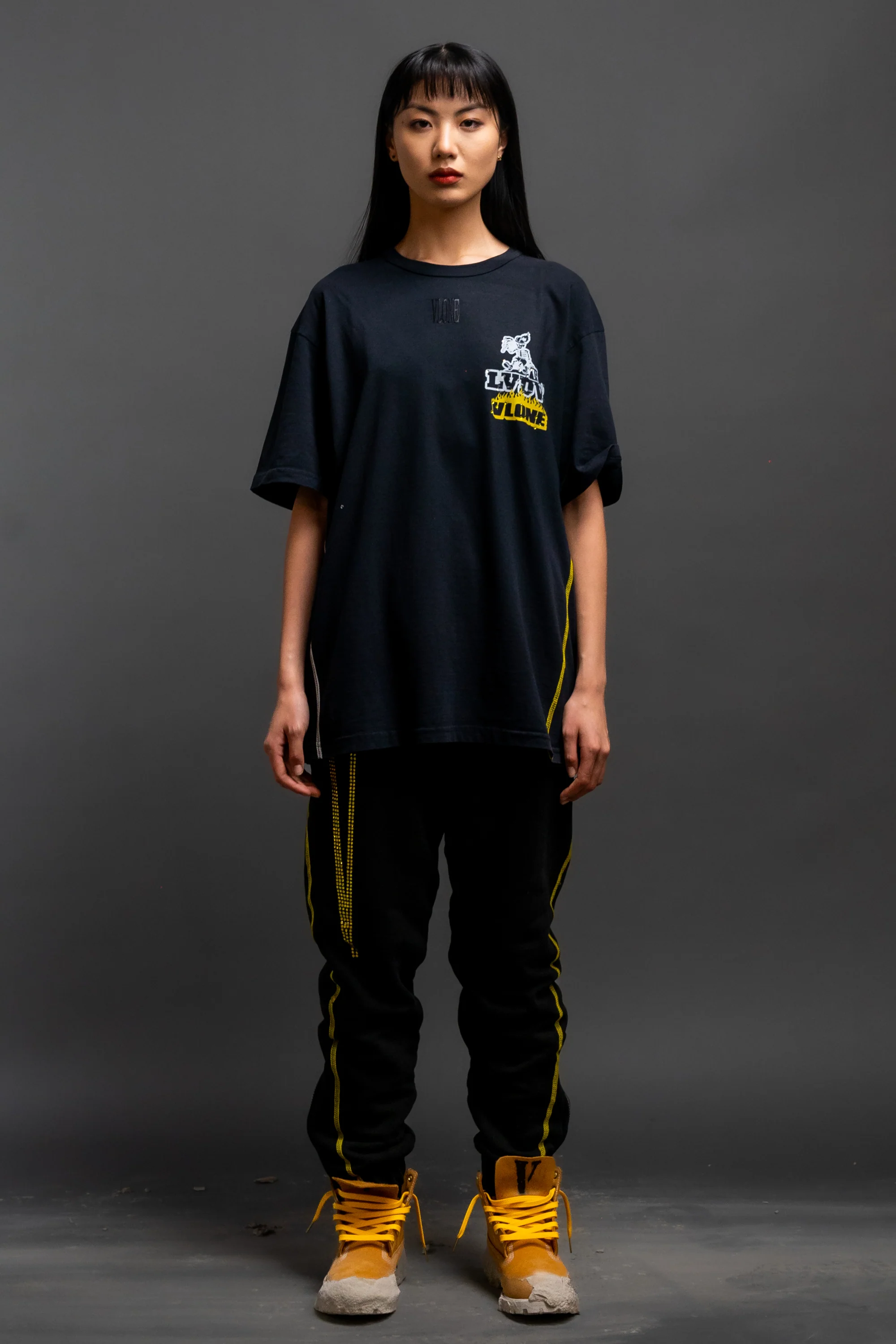 Policy S/S T-Shirt In Rhinestone - Image 3