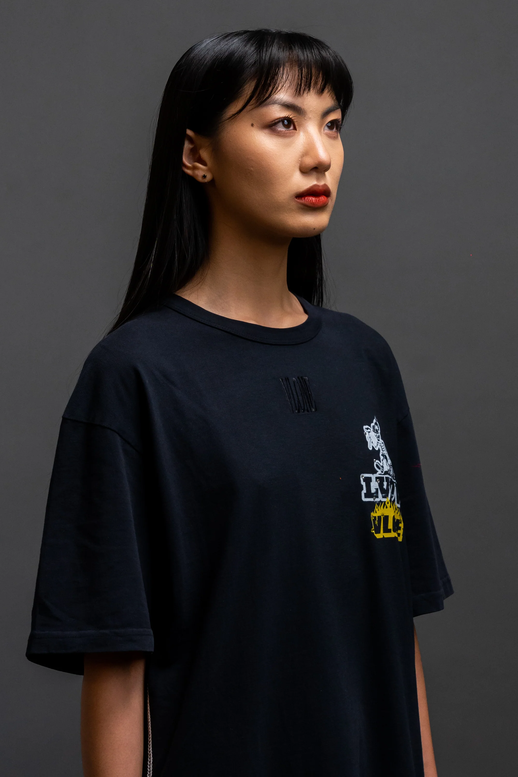 Policy S/S T-Shirt In Rhinestone - Image 6