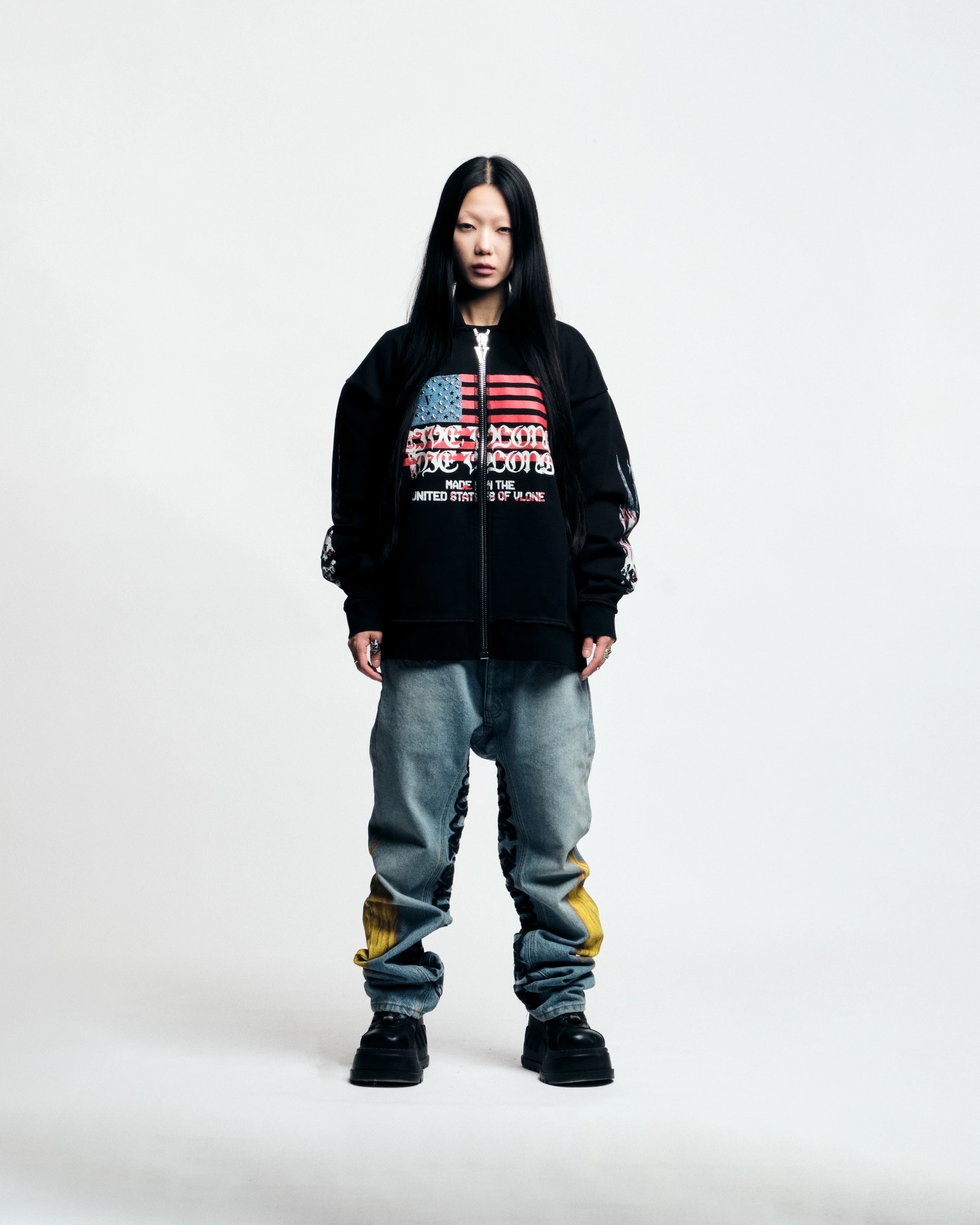 VLONE FLAG Zip Up Hoodie - Image 11